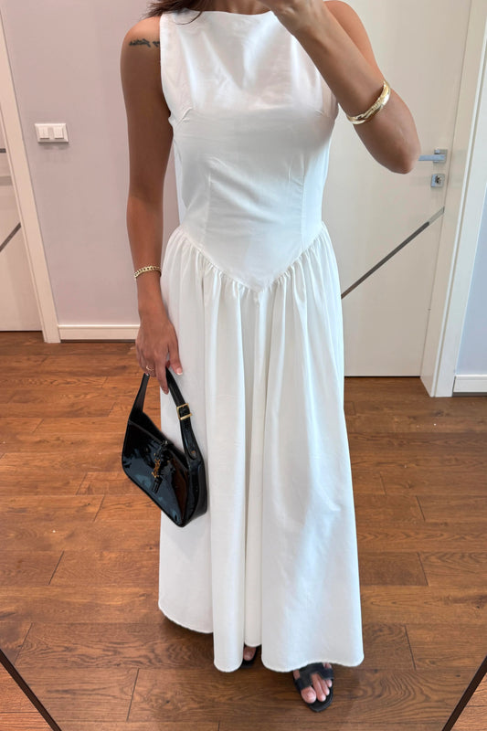 WAIST DETAILED DESIGN DRESS