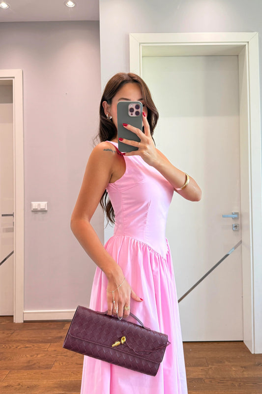 WAIST DETAILED DESIGN DRESS