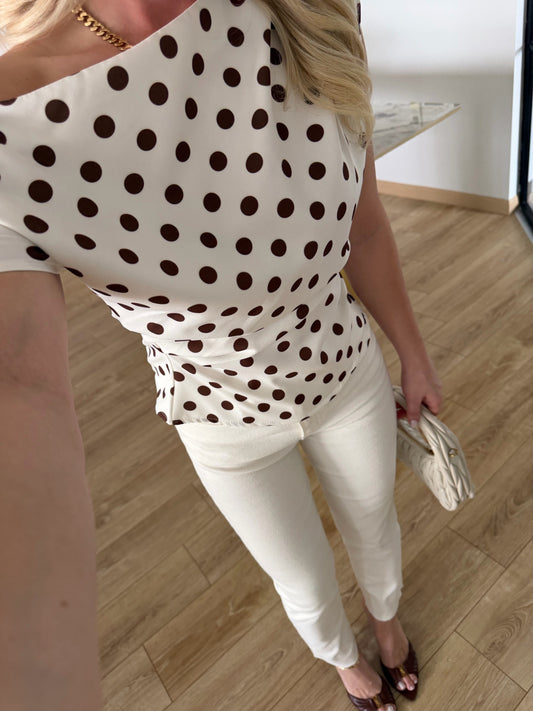 POLKA DOT BLOUSE