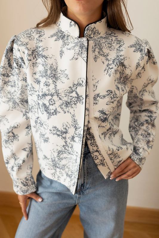 Éloise Ivory Toile Blazer