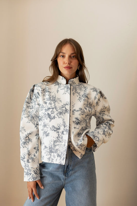 Éloise Ivory Toile Blazer