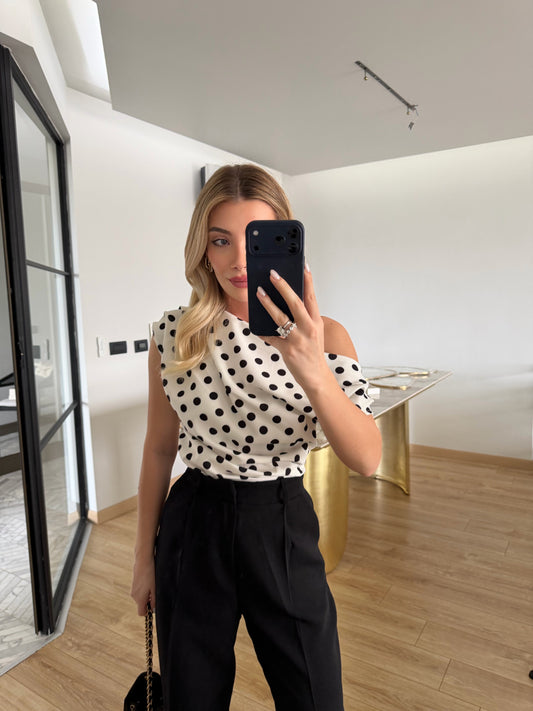 POLKA DOT BLOUSE