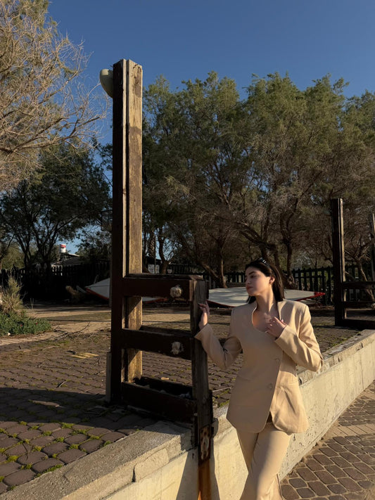 Beige Midnight Elegance Set