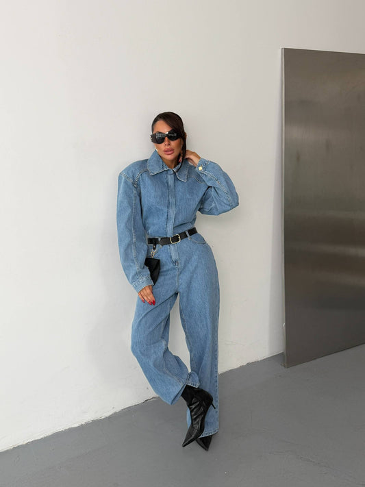 Structured Denim Co-Ord Set