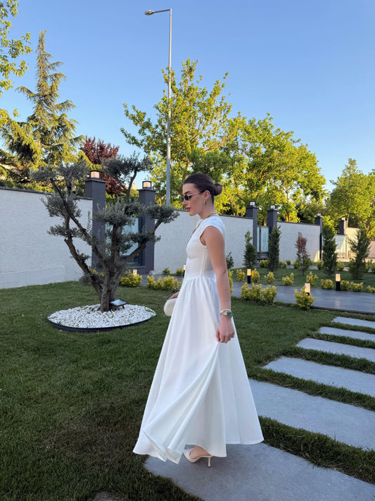 Fitted Midi Length Dress