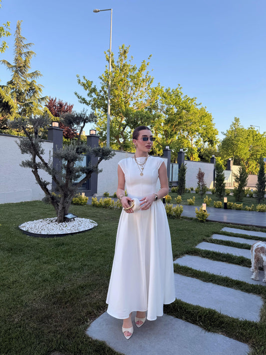 Fitted Midi Length Dress