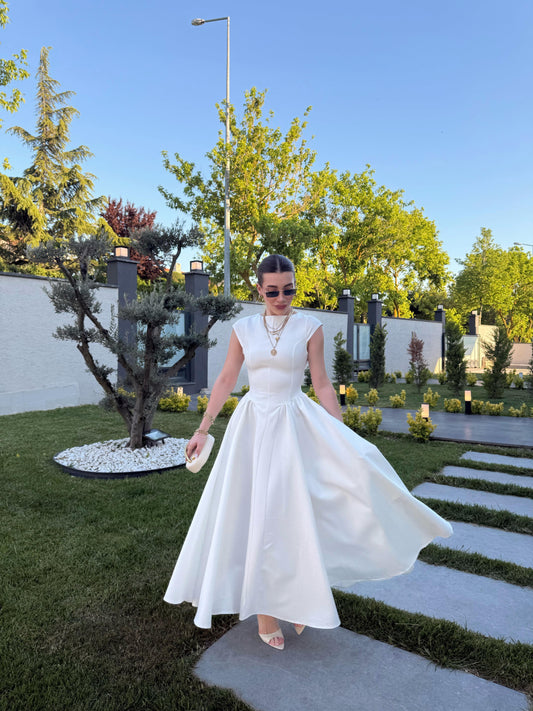 Fitted Midi Length Dress