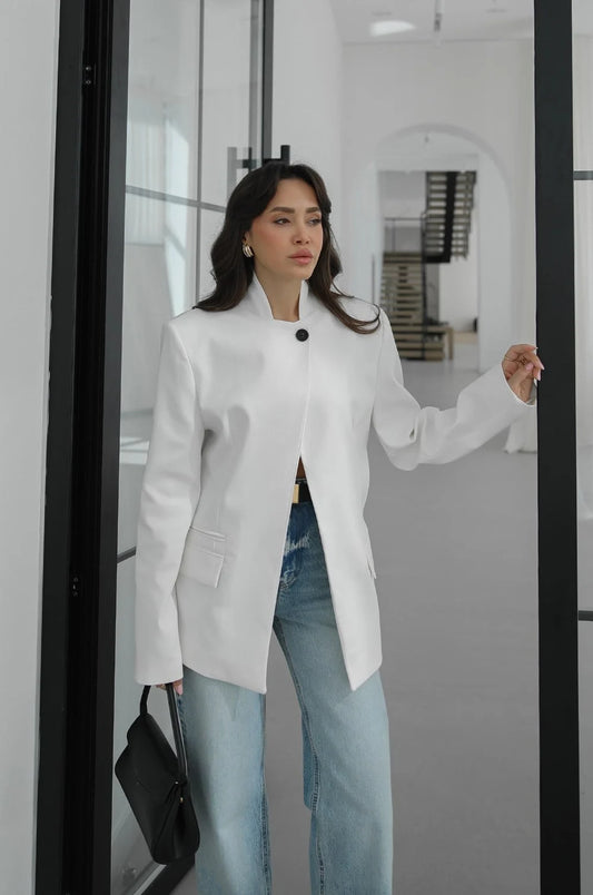 Belinda Mandarin Collar Jacket