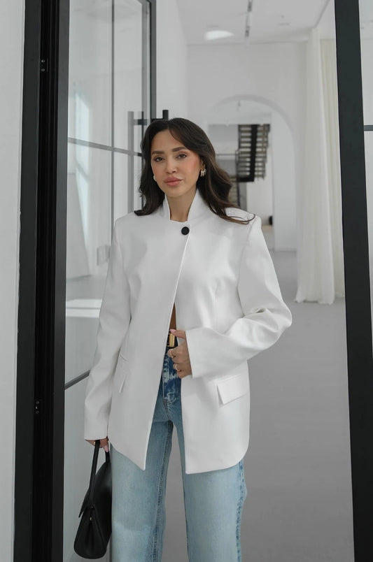 Belinda Mandarin Collar Jacket