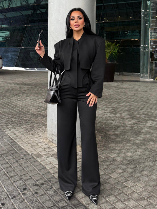 Elegant Black 2 Piece Suit