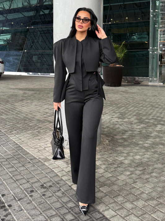 Elegant Black 2 Piece Suit