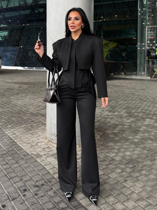 Elegant Black 2 Piece Suit