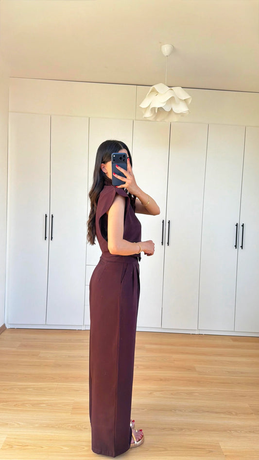 Plum Gold Button Set