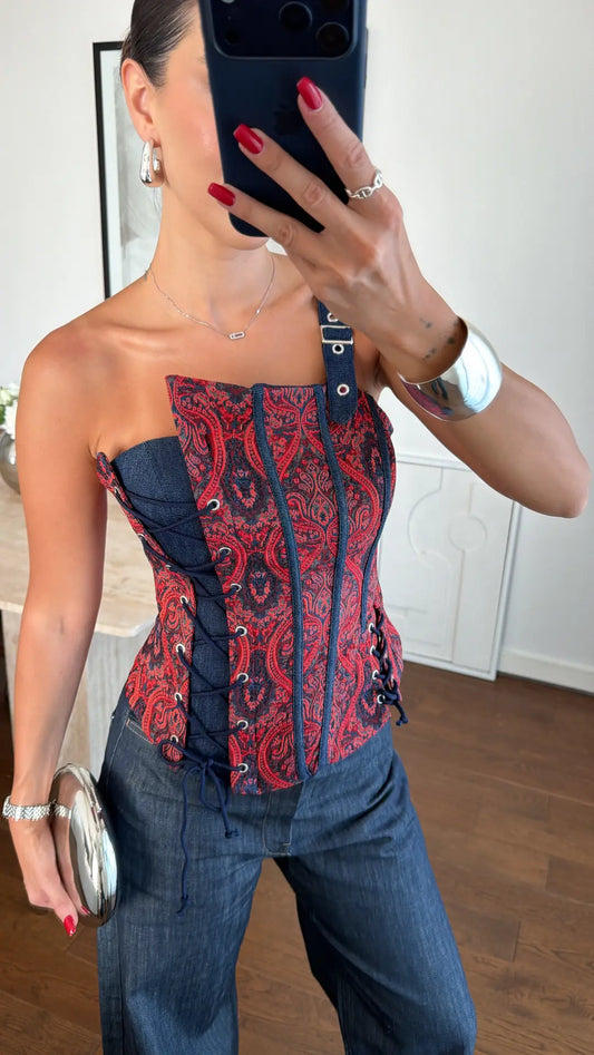 LACE-DETAIL DESIGN CORSET