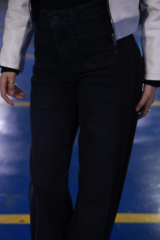 High-Waist Wide Leg Jeans