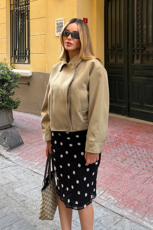 The Alessa Sand Beige Jacket