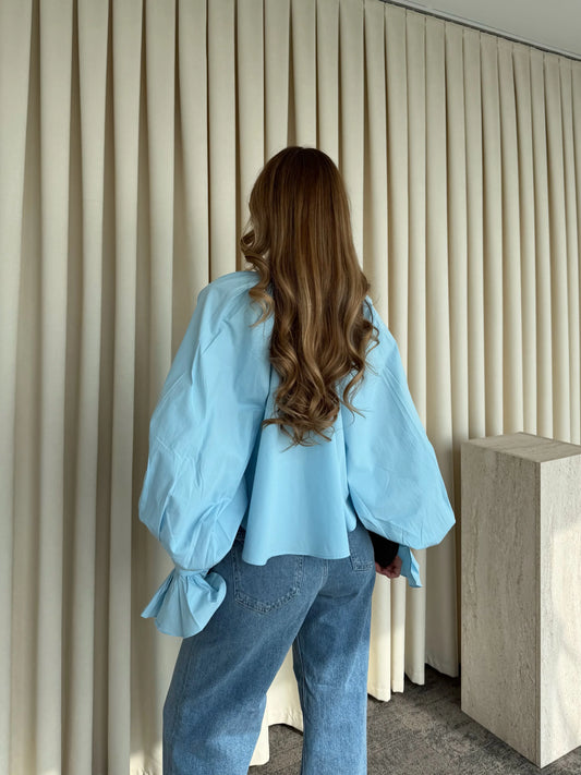 With Collar Tie Detail Shirt