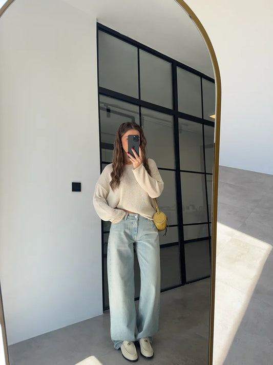 MINT BEIGE MERCERIZED T-Shirt