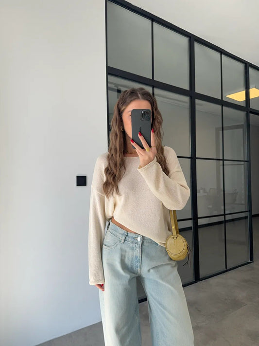 MINT BEIGE MERCERIZED T-Shirt