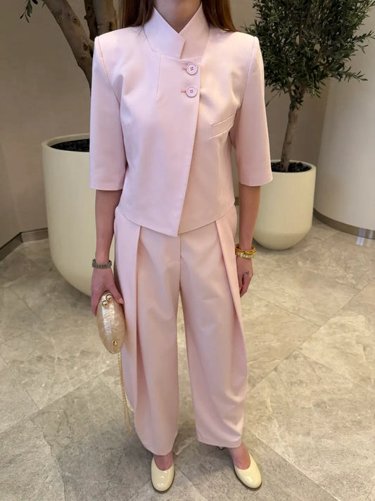 Pure Elegance Pink Two-Piece Set