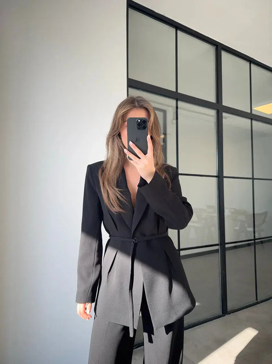 حزام خصر فاخر للبدلة السوداء