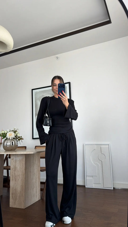 Livia Black Soft Lounge Set