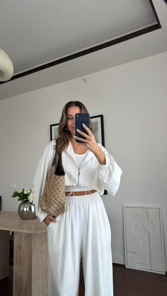 Livia Vanilla Three-Piece Lounge Set