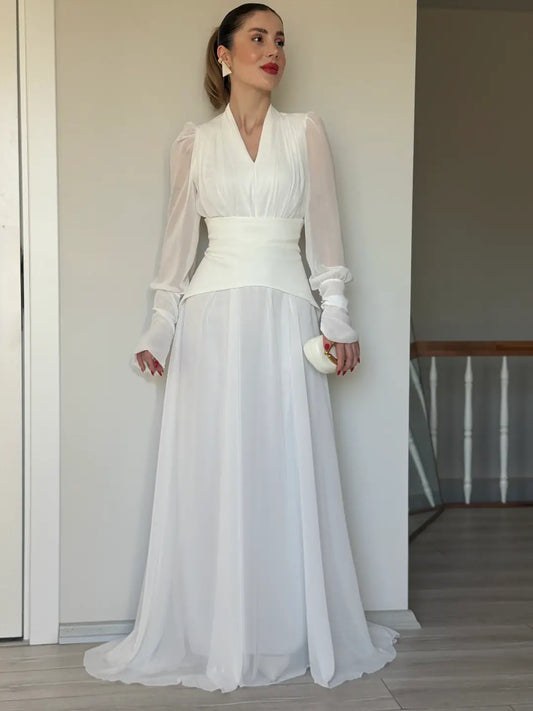 Tulle Belt Detail Dress