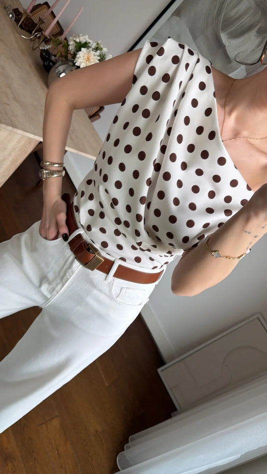 POLKA DOT BLOUSE