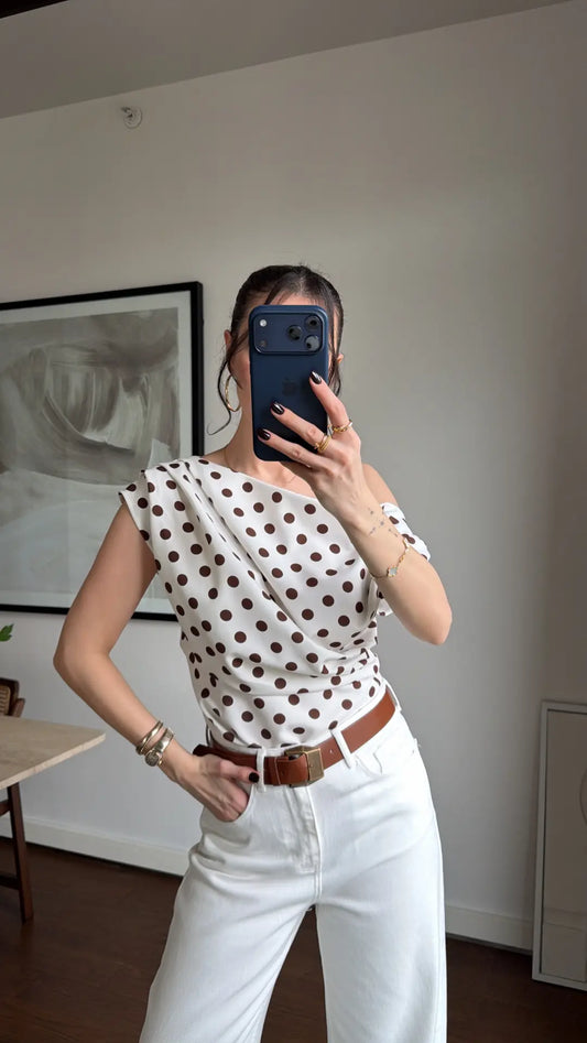 POLKA DOT BLOUSE