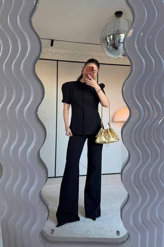 BLACK BALLOON SLEEVE SET