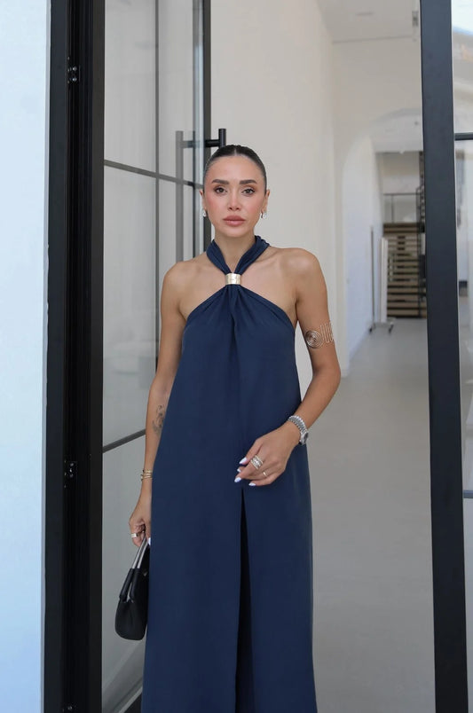 Navy Blue Style Set Jumpsuit