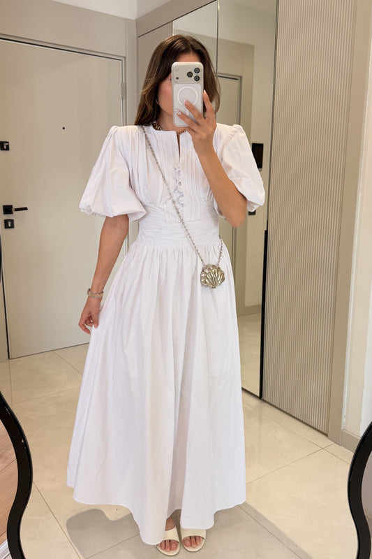 Aurora White Maxi Dress