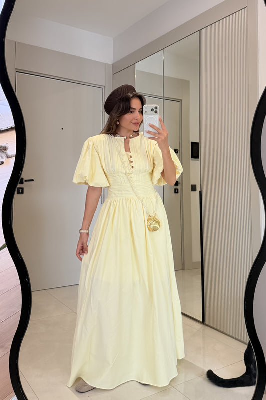 Aurora Yellow Maxi Dress