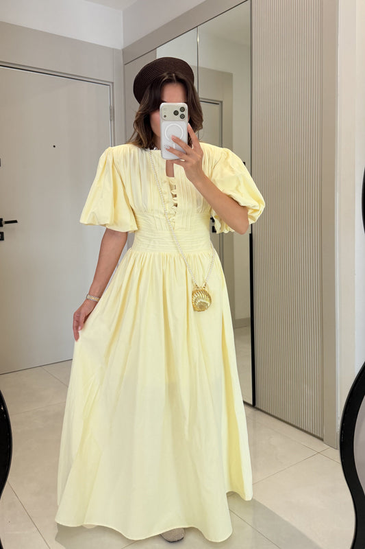 Aurora Yellow Maxi Dress