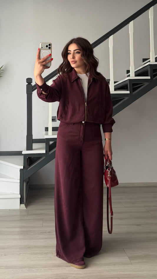 Helen Waistband and Wide-Leg Flowy Set