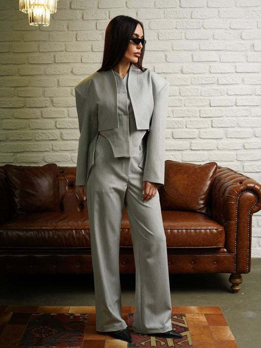 Elegant grey 2 Piece Suit