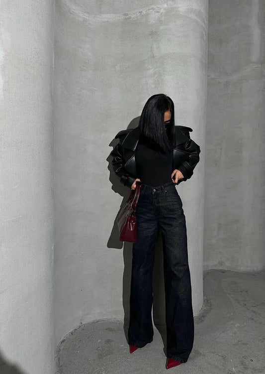 Gallogi With Silver Glitter Jeans