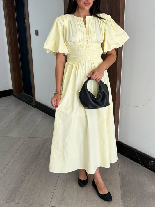 Aurora Yellow Maxi Dress