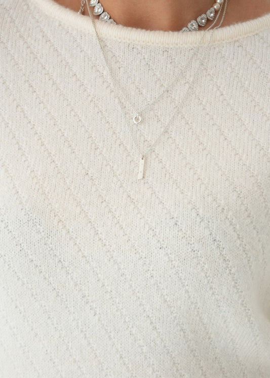Sculpted Waist Knit Sweater