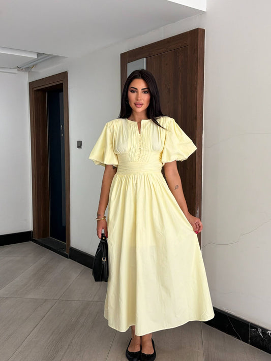 Aurora Yellow Maxi Dress