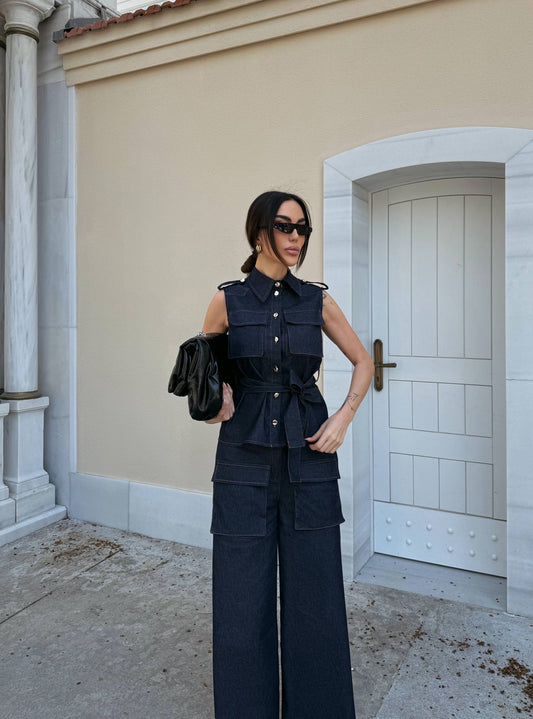 Midnight Denim Utility Set