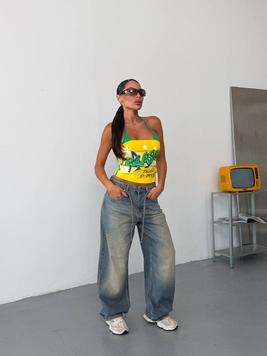 Avery Vintage Wash Balloon Jeans
