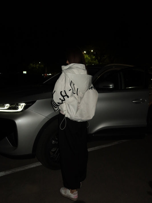 Signature Script Hooded Jacket
