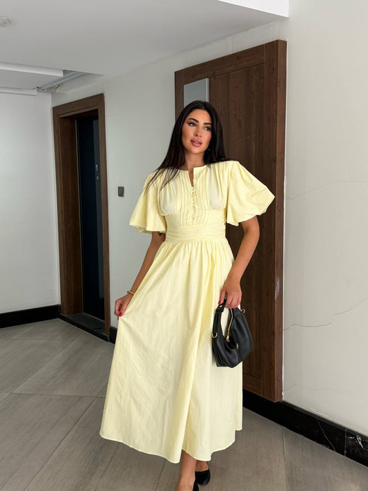 Aurora Yellow Maxi Dress