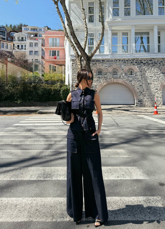 Midnight Denim Utility Set