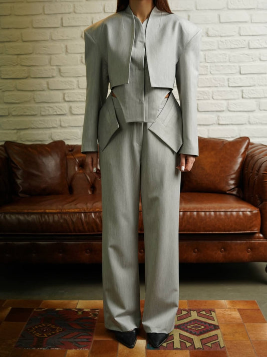Elegant grey 2 Piece Suit