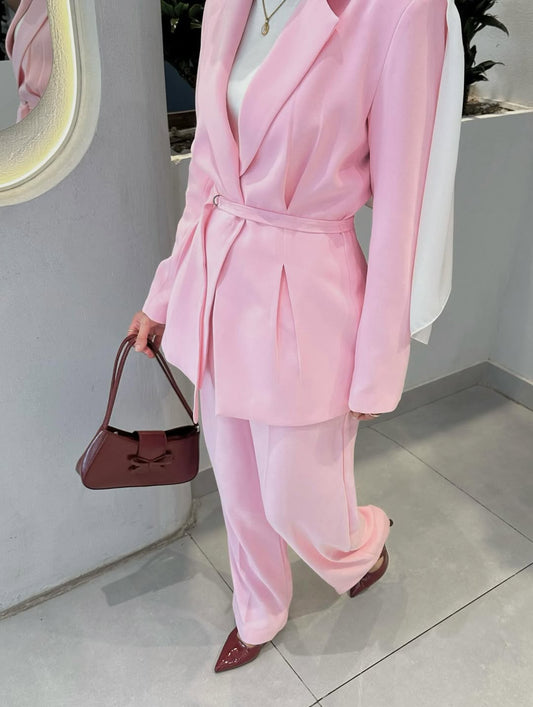 حزام خصر فاخر للبدلة الوردية