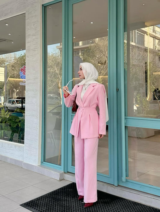 حزام خصر فاخر للبدلة الوردية