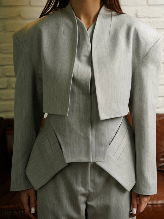 Elegant grey Three Piece Suit